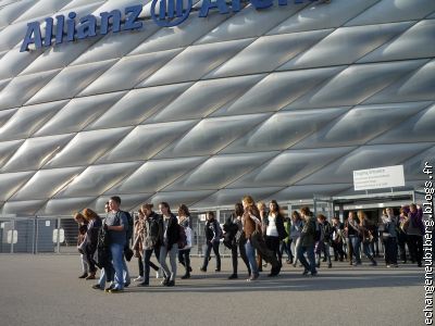 A la sortie de l'Allianz-Arena